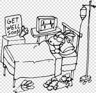 Line Art angle area   Computer In Hospital Clipart Black And White  HD Png DownloadTransparent PNG