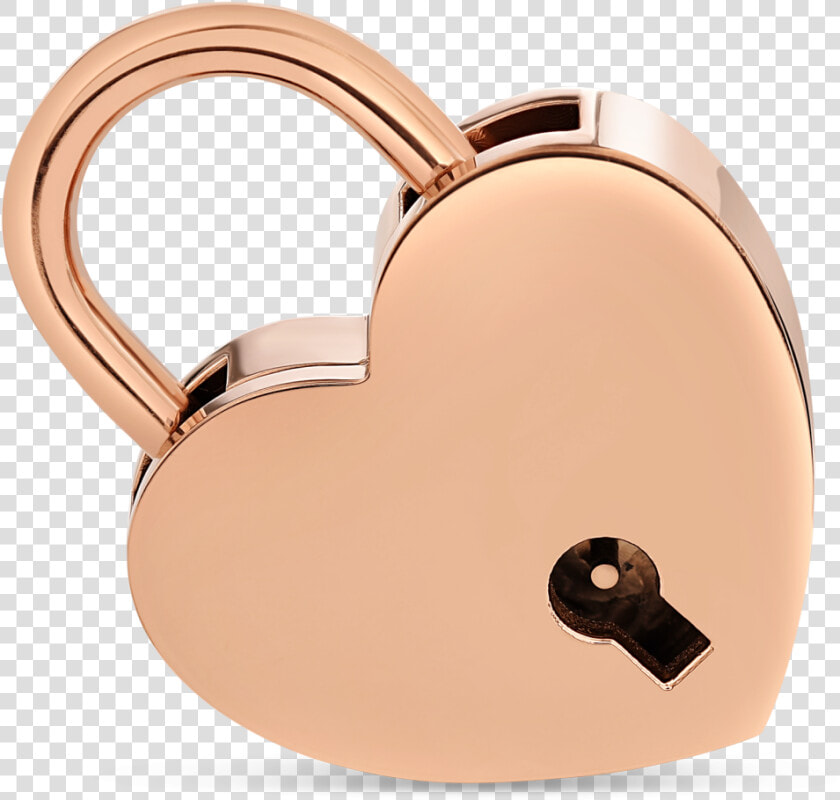 Rose Gold Heart Padlock  HD Png DownloadTransparent PNG