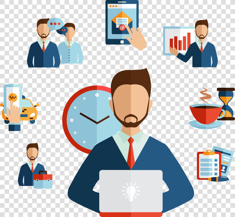 Learning   Daily Routine Business Man  HD Png DownloadTransparent PNG