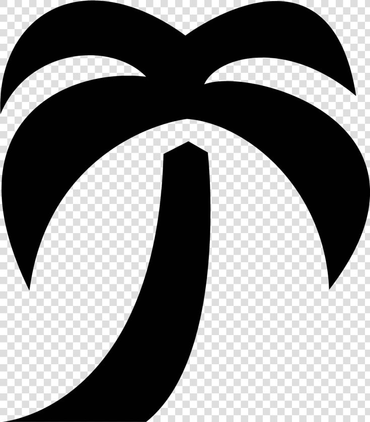 Transparent Palm Trees Clipart Black And White   Favicon Icon Black And White  HD Png DownloadTransparent PNG