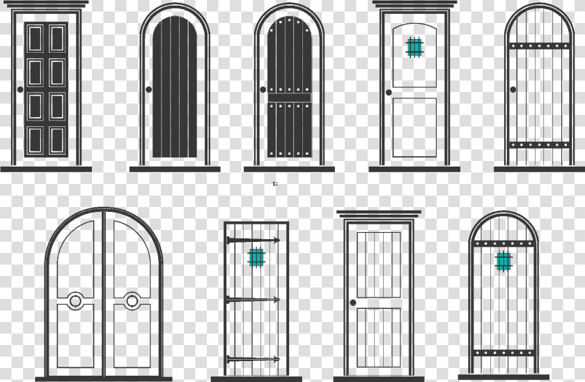 Drawn Doorway Fiberglass   Drawing Of A House Door  HD Png DownloadTransparent PNG