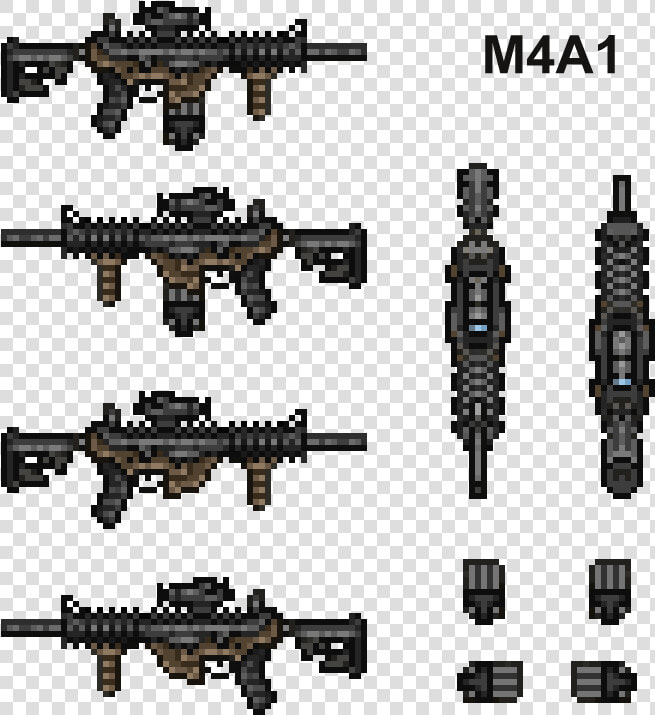 Bas m4a1   M4a1 Pixel  HD Png DownloadTransparent PNG