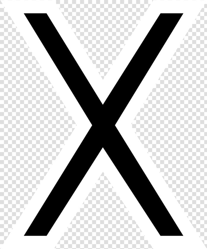 Gebo Rune   Png Download   Black Wrong Cross Png  Transparent PngTransparent PNG