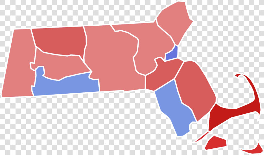 Massachusetts Senate Election Results By County   HD Png DownloadTransparent PNG