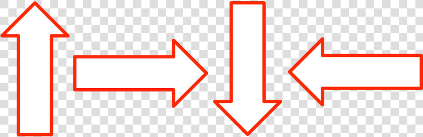 Arrows Red Left Right Up Down   Sign  HD Png DownloadTransparent PNG