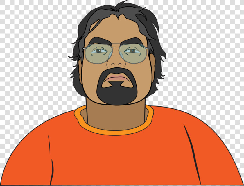 Beard  Forty  Generation X  Glasses  Goatee  Guy  Man   Man With Goatee In Cartoon  HD Png DownloadTransparent PNG