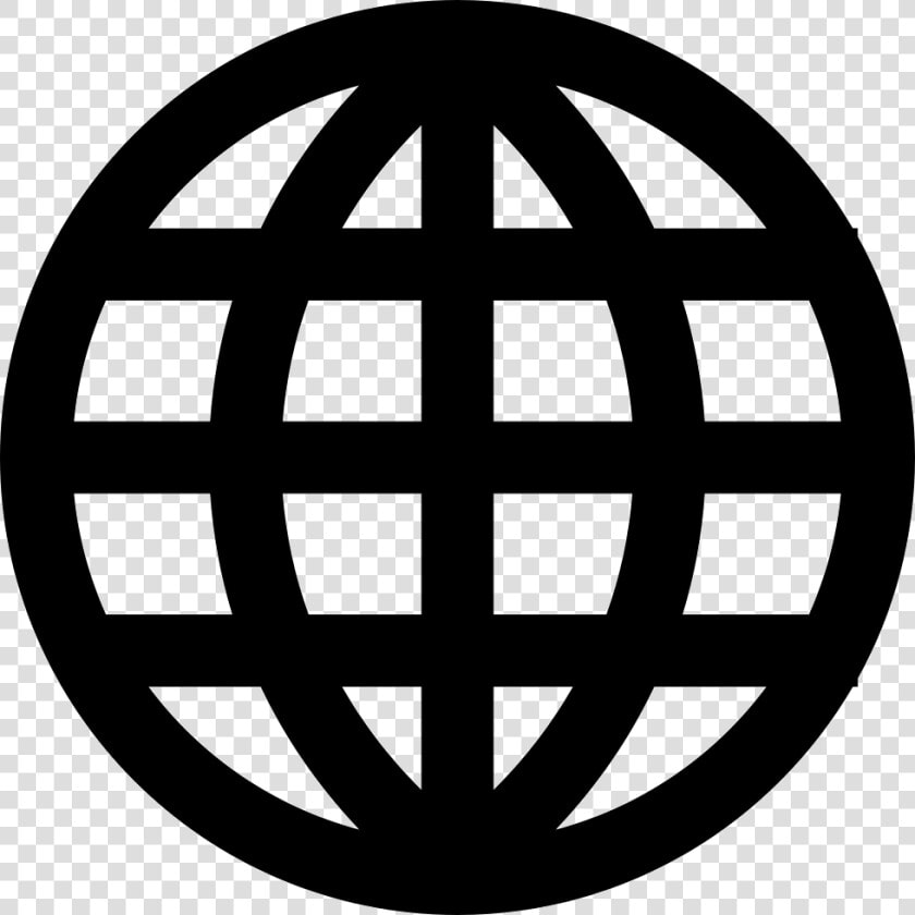 Planet Earth Grid Symbol   Global Black And White  HD Png DownloadTransparent PNG