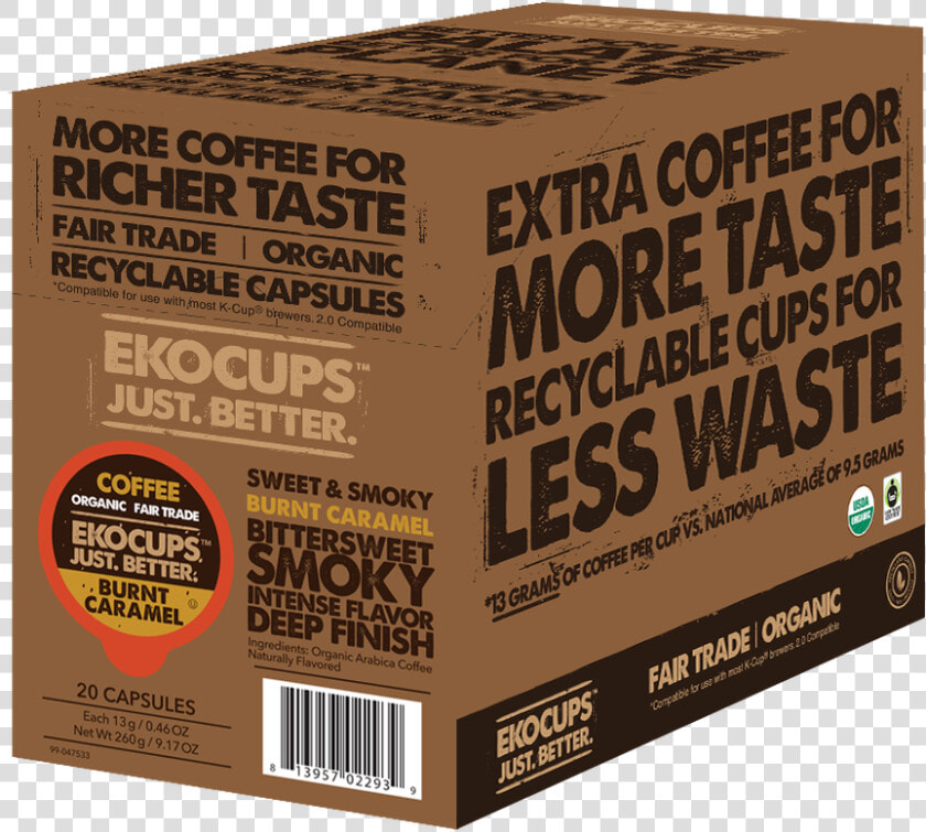 Burnt Caramel Flavored Coffee   Carton  HD Png DownloadTransparent PNG