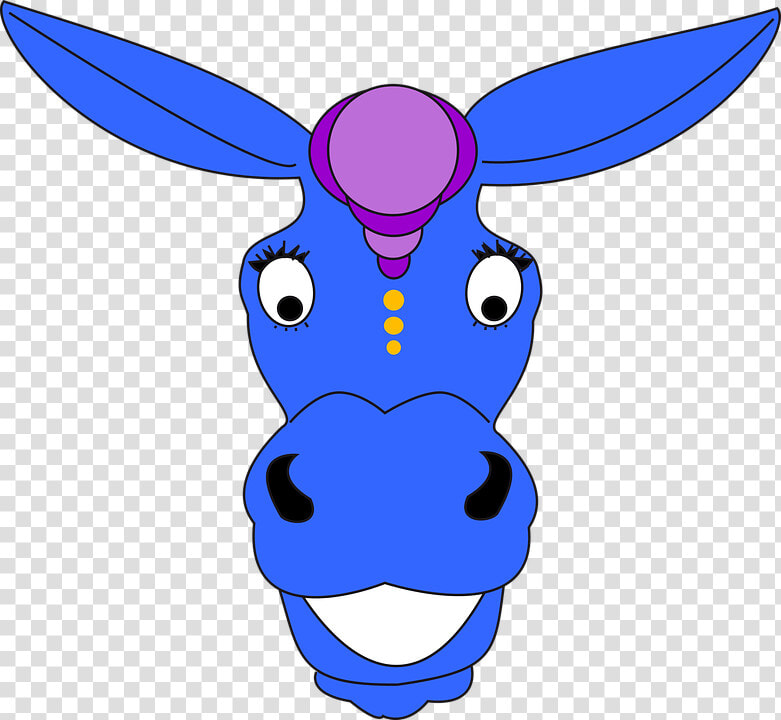 Donkey Head Png   Donkey Blue Png  Transparent PngTransparent PNG