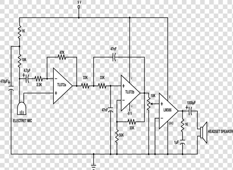 Schematics Com Electronic   Circuito Estetoscopio Electronico  HD Png DownloadTransparent PNG