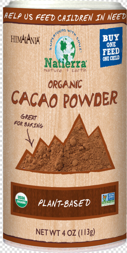 Plant based Organic Cacao Powder   Natierra  HD Png DownloadTransparent PNG