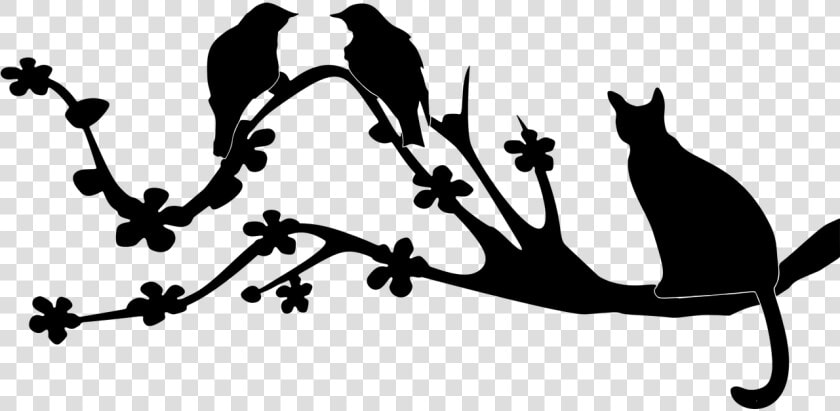 Tree Branch Silhouette Png  branch silhouette free   Silhouette Bird On Branch Png  Transparent PngTransparent PNG