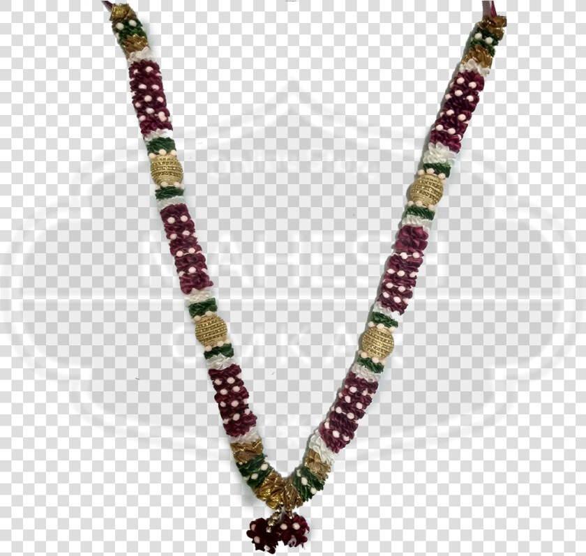 Satin Mala Beads Maroon Flower   Bead  HD Png DownloadTransparent PNG