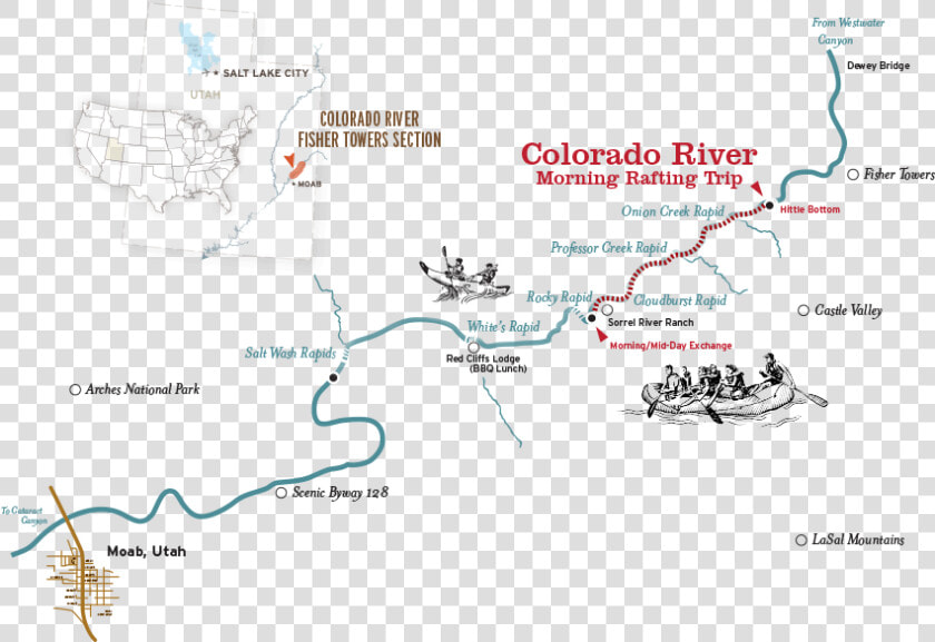 Moab Rafting Morning Map   Png Download   Map  Transparent PngTransparent PNG