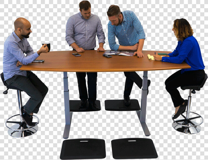 Imovr Synapse Power Grommet Adjustable Height Conference   Conference Room Table  HD Png DownloadTransparent PNG