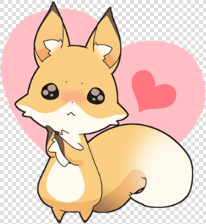  fox  kawaii  cute  overlay  png  edit   Girly Fox Stickers  Transparent PngTransparent PNG