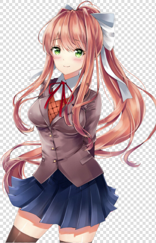  a Little Bit Of Monika  monika Ddlc  monika  just   Doki Doki Literature Club Cute  HD Png DownloadTransparent PNG