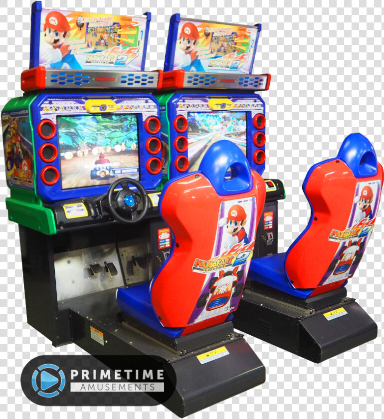 Mario Kart Arcade Gp2 By Bandai Namco Amusements   Mario Kart 2 Arcade Machine  HD Png DownloadTransparent PNG