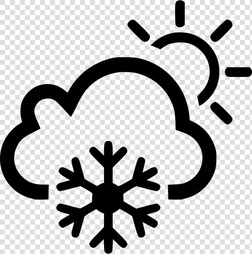 Cloud Frost Frosty Sun Sunny   Transparent Background Snowflake Icon  HD Png DownloadTransparent PNG