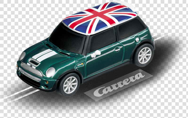 Mini Cooper S British Racing Green   Carrera 1 32 Cheetah Slot Car  HD Png DownloadTransparent PNG