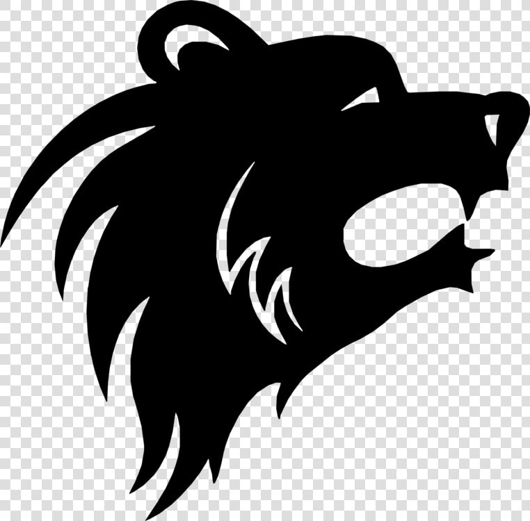 Art monochrome Photography carnivoran   Bear Head Vector Silhouette  HD Png DownloadTransparent PNG