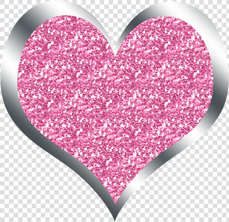 New 2 Pink Glitter Heart   Glitter Heart Transparent Background  HD Png DownloadTransparent PNG