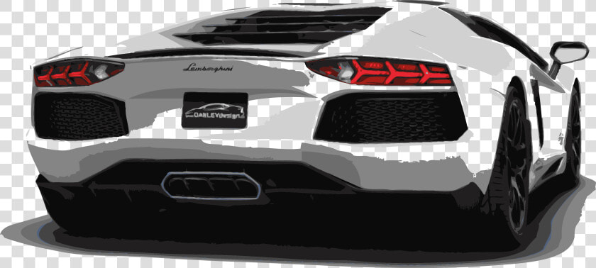 Lambo Transparent Cartoon   Lamborghini Aventador Silhouette Vector  HD Png DownloadTransparent PNG