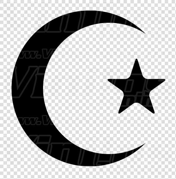 Transparent Crescent Moon Clipart Black And White   Sunni And Shiite Symbols  HD Png DownloadTransparent PNG