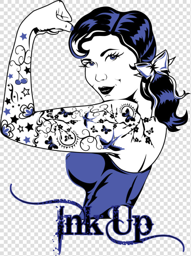 Woman Vector Pinup   Old School Pin Up Girls Tattoo  HD Png DownloadTransparent PNG