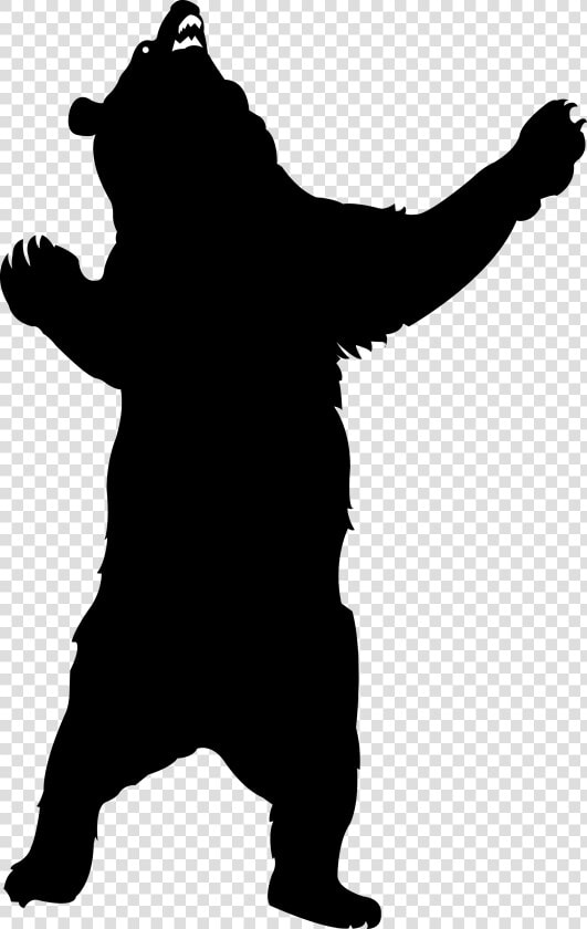 Bear Design S Blog   Standing Bear Silhouette Png  Transparent PngTransparent PNG