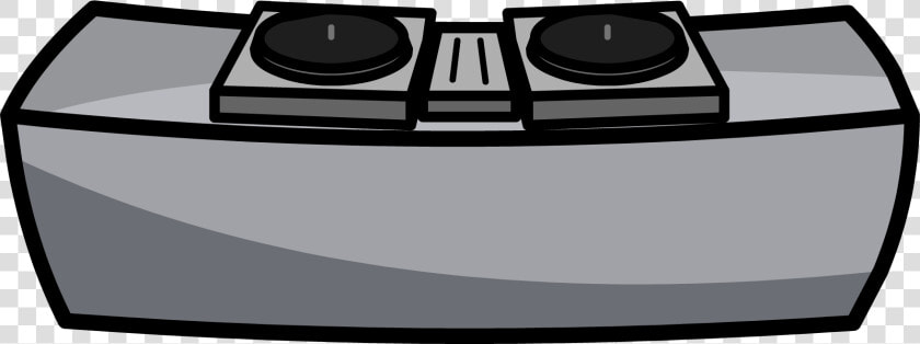 Vector Black And White Boombox Clipart Clip Art   Dj Table Clip Art  HD Png DownloadTransparent PNG