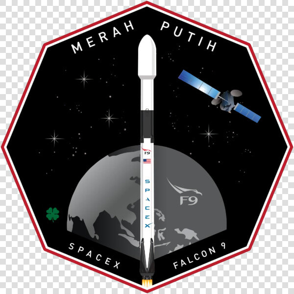 Spacex Falcon 9 Merah Putih  HD Png DownloadTransparent PNG