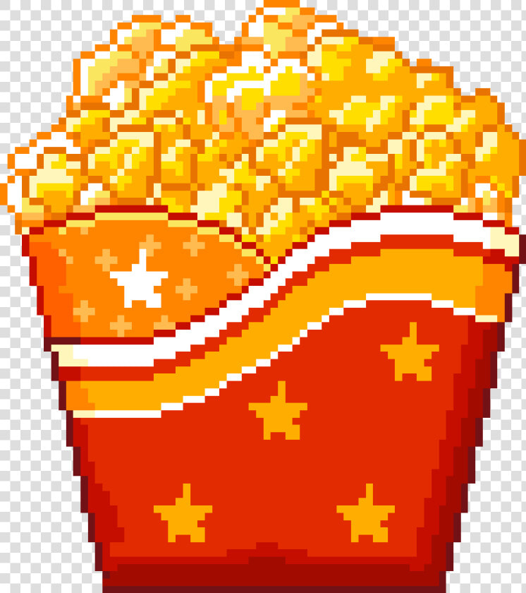  pixel  cute  food  popcorn   Popcorn Pixel Art Png  Transparent PngTransparent PNG