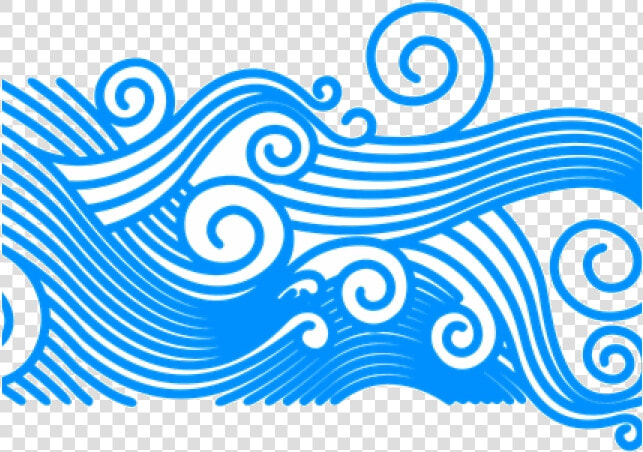 Wave Clip Art Clipart Curly Ocean Waves Transparent   Transparent Background Wave Clipart Png  Png DownloadTransparent PNG