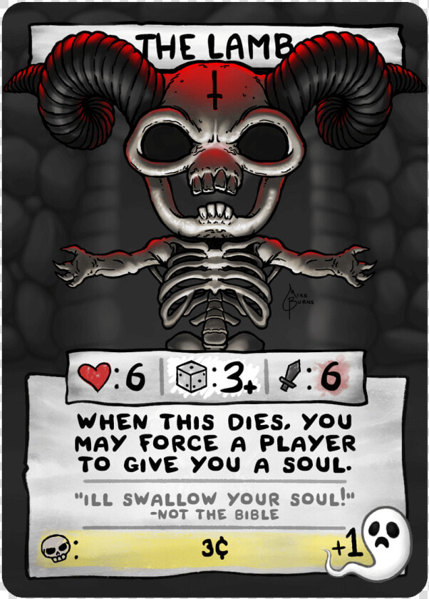 The Lamb   Binding Of Isaac Four Souls All Cards  HD Png DownloadTransparent PNG