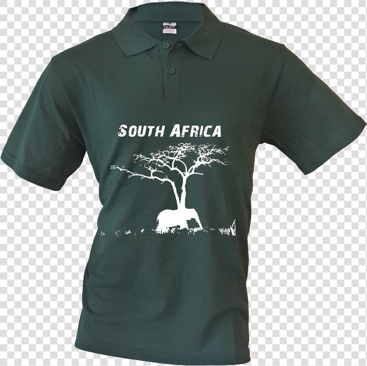 Mens Golf Shirt South Africa Elephant Silhouette   Polo Shirt  HD Png DownloadTransparent PNG