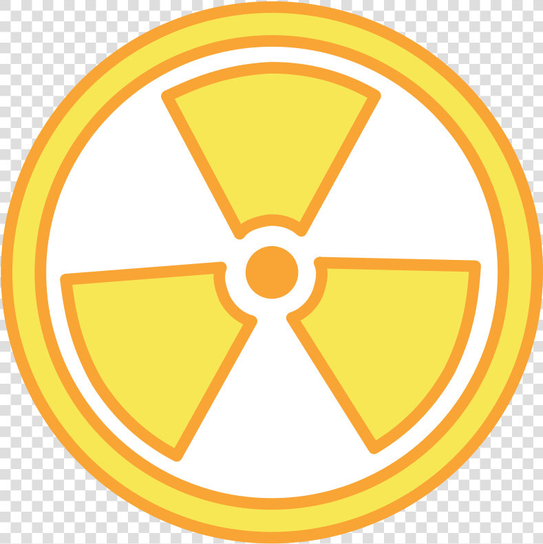 Yellowradioactivewarning   Protección Radiológica Logo  HD Png DownloadTransparent PNG