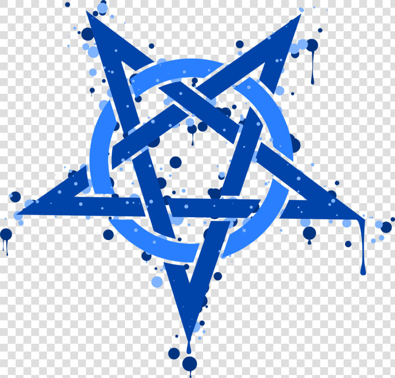 Blue angle symmetry   Blue Pentagram Png  Transparent PngTransparent PNG