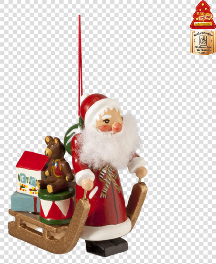 Santa With Sleigh   Käthe Wohlfahrt Weihnachtsmann Schlitten  HD Png DownloadTransparent PNG