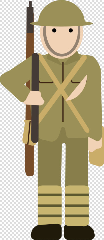 Military Clipart Soldier Ww1   Cartoon Simple World War 1  HD Png DownloadTransparent PNG