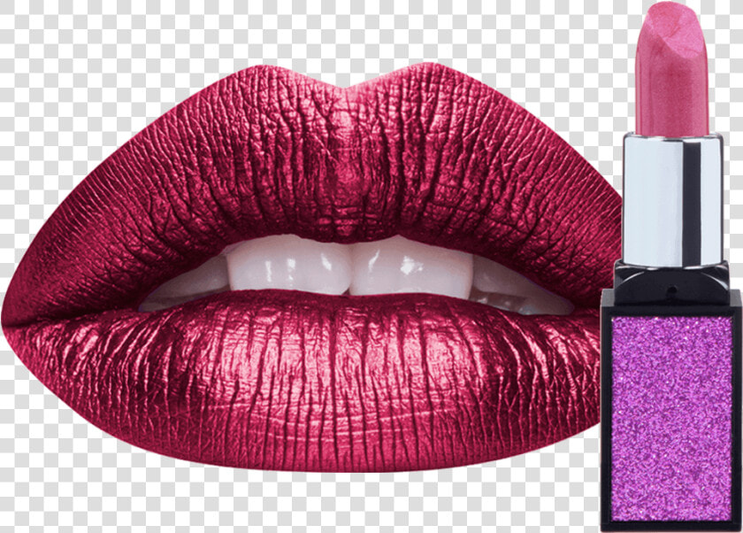 Tattoo Junkee Lovey Dovey Metallic Lip Swatch Main   Bullet Lipstick Png Transparent  Png DownloadTransparent PNG