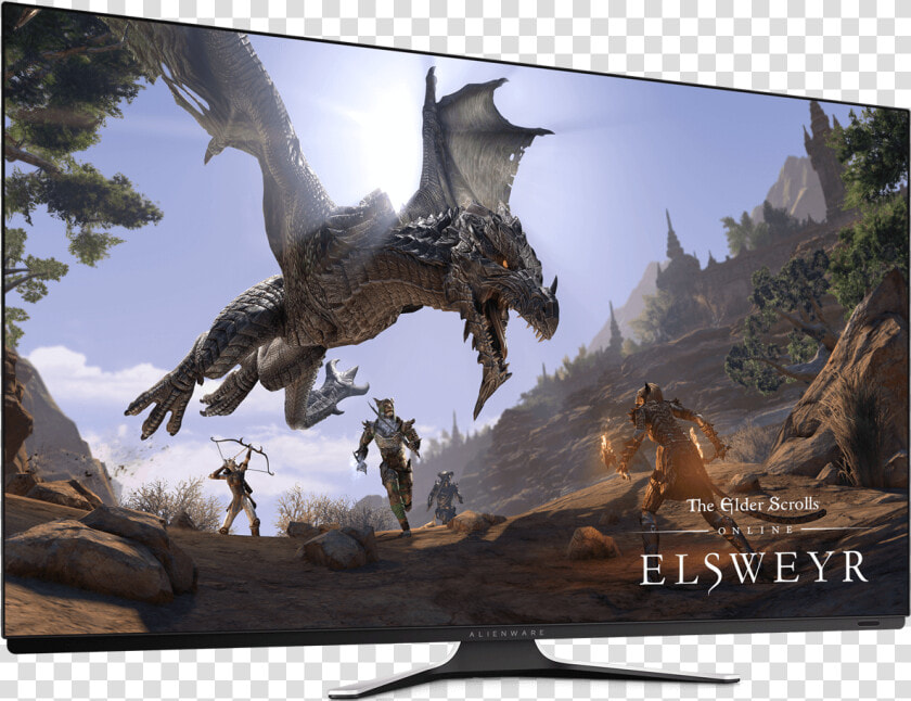 Alienware 55 Oled Gaming Monitor Aw5520qf  HD Png DownloadTransparent PNG