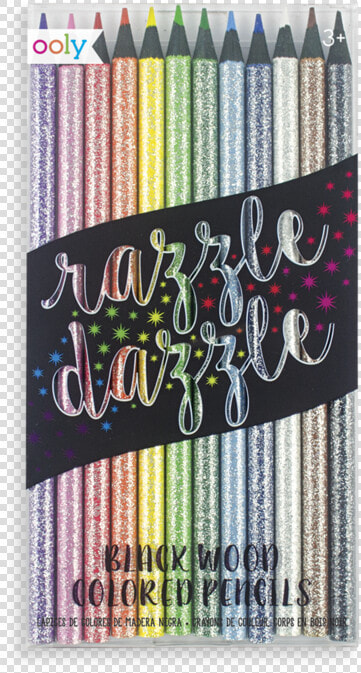 Razzle Dazzle Colored Pencils   Crayons De Couleur Pailletés  HD Png DownloadTransparent PNG