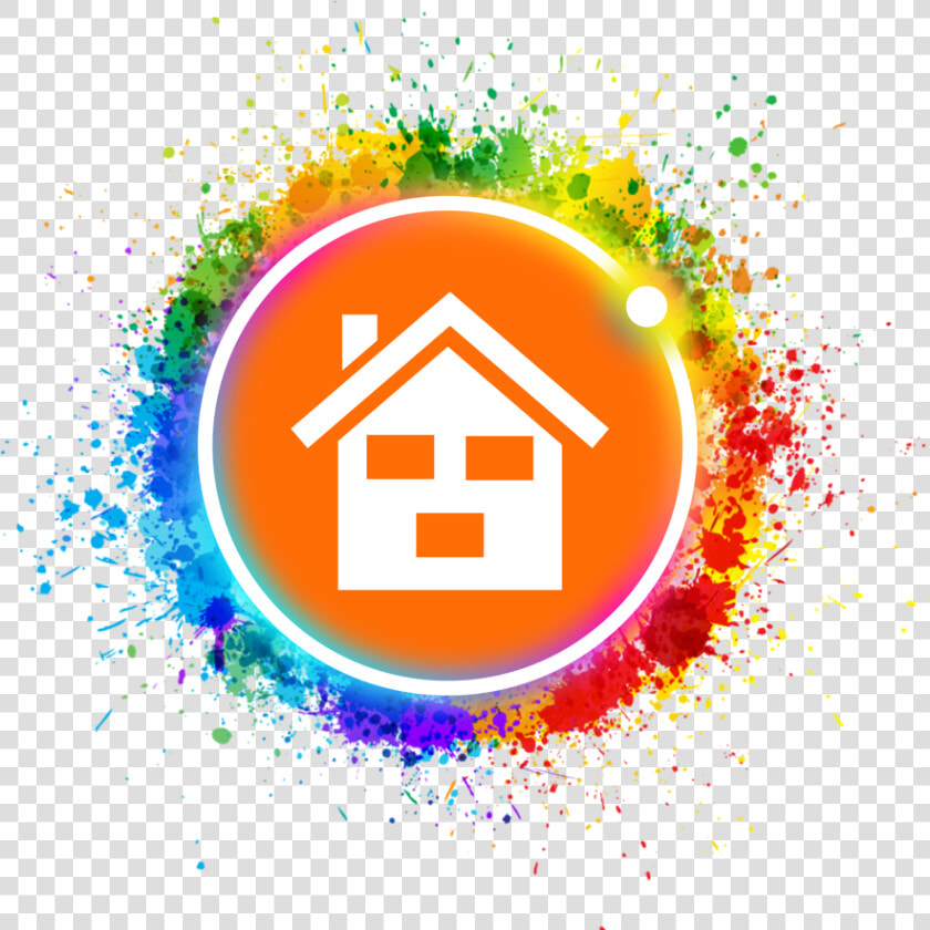 Logo Arc House Mancha Pintura   Color Splash Vector Png  Transparent PngTransparent PNG