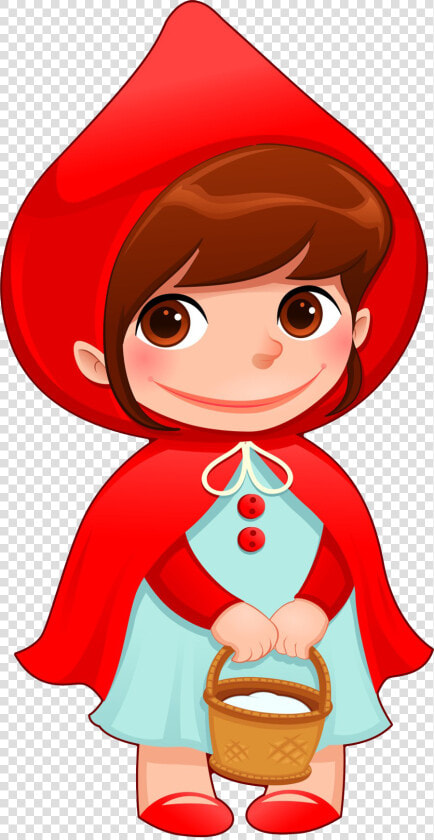 Little Red Riding Hood Transparent Background Png   Cartoon Red Riding Hood  Png DownloadTransparent PNG