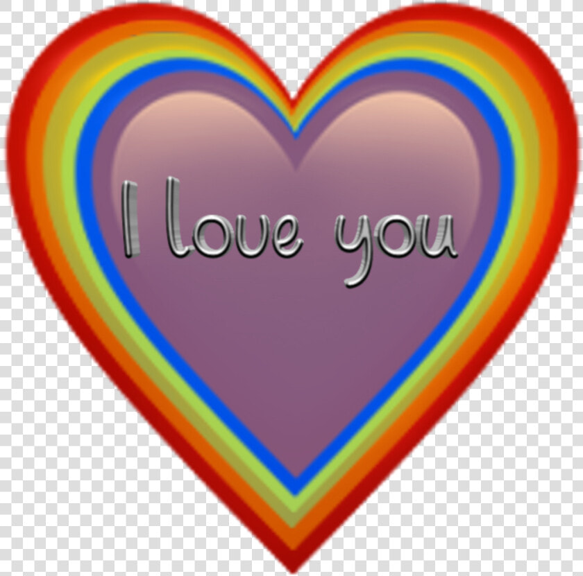 Rainbow Effects Coolness Yeet Beccasunite Beyourself   Heart  HD Png DownloadTransparent PNG