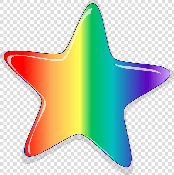 Shooting Star Clipart Rainbow   Rainbow Colorful Star Clipart  HD Png DownloadTransparent PNG