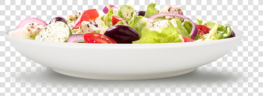 Greek Salad   Salad On A Plate Transparent  HD Png DownloadTransparent PNG