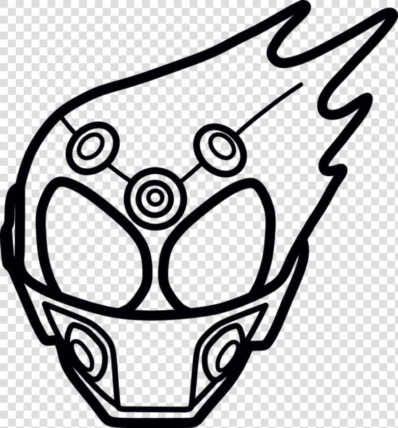 Kamen Rider Meteor Helmet Design By Dracoknight92   Easy Kamen Rider Drawing  HD Png DownloadTransparent PNG