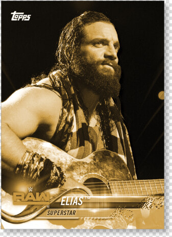 2018 Topps Wwe Elias Base Poster Gold Ed   Poster  HD Png DownloadTransparent PNG